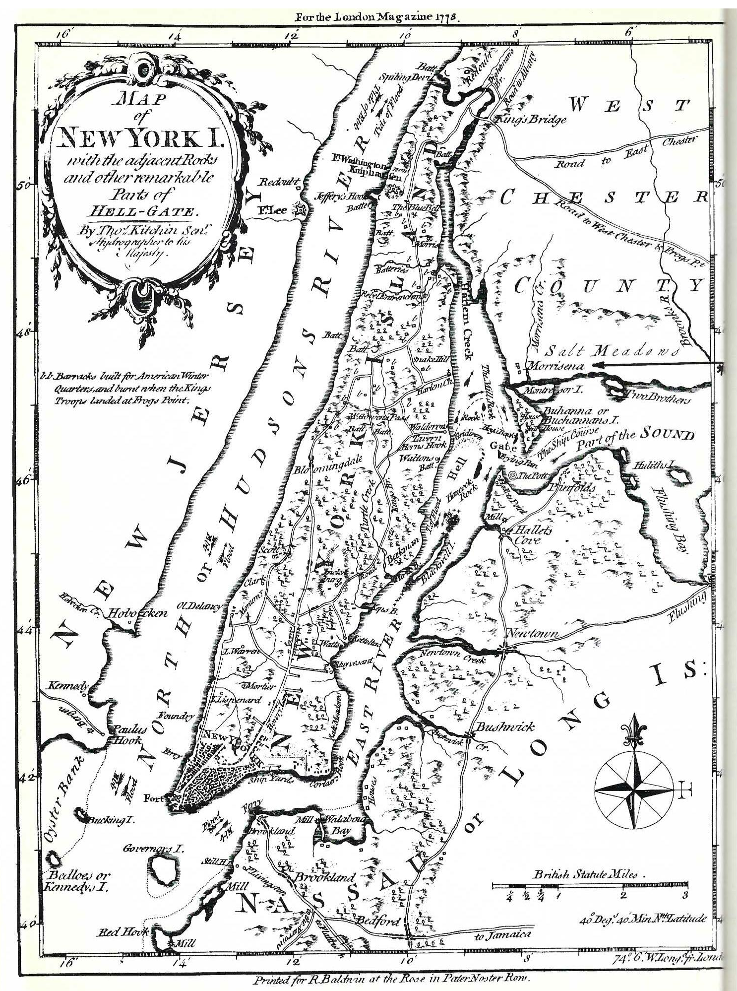 Map of New York 1778
